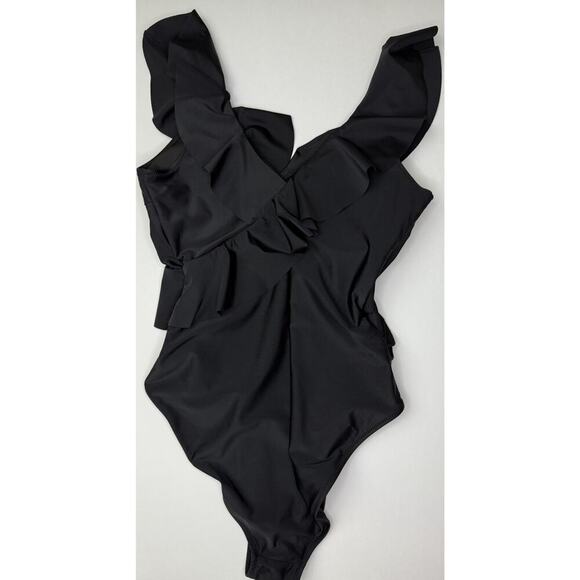 Blooming Jelly Womens One Piece Bathing Suit Tummy Control Swimwear Ruffled, L - Picture 2 of 9